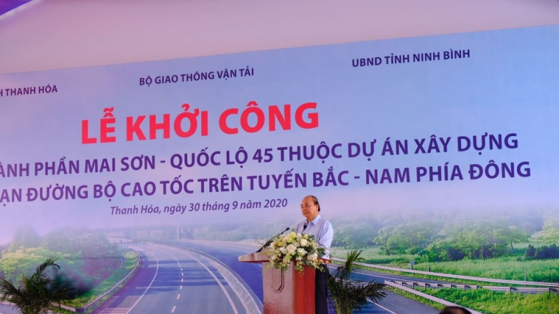 thu tuong chinh phu nguyen xuan phuc du le khoi cong duong cao toc bac nam