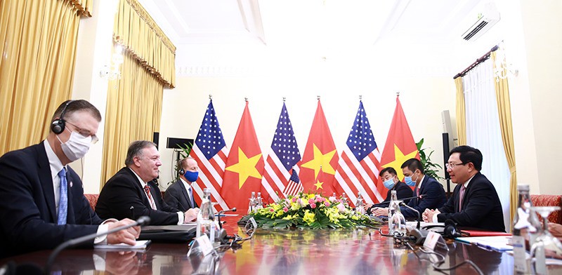 pho thu tuong bo truong ngoai giao pham binh minh hoi dam voi ngoai truong hoa ky michael pompeo