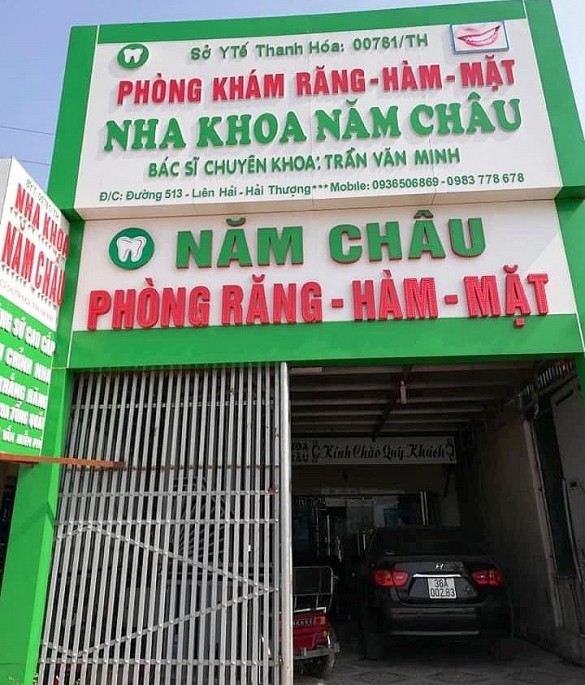 thi xa nghi son thanh hoa ai chong lung de hang loat phong kham nam chau hoat dong trai phep