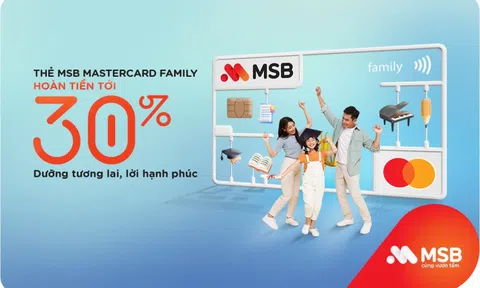 Chi tiêu thông minh cho gia đình, lựa chọn thẻ tín dụng MSB Mastercard Family