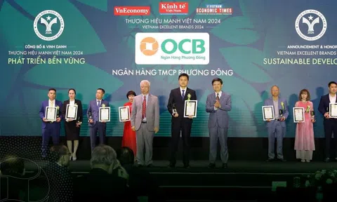 OCB nhiều năm liền đạt Thương hiệu mạnh Việt Nam 2024