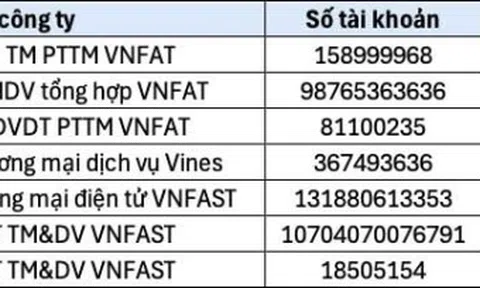 Công an tìm người bị lừa chuyển tiền vào những tài khoản ngân hàng dưới đây