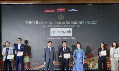 Gapowork 3 năm liền đạt Top 10 Sản phẩm - Dịch vụ Công nghệ tin dùng